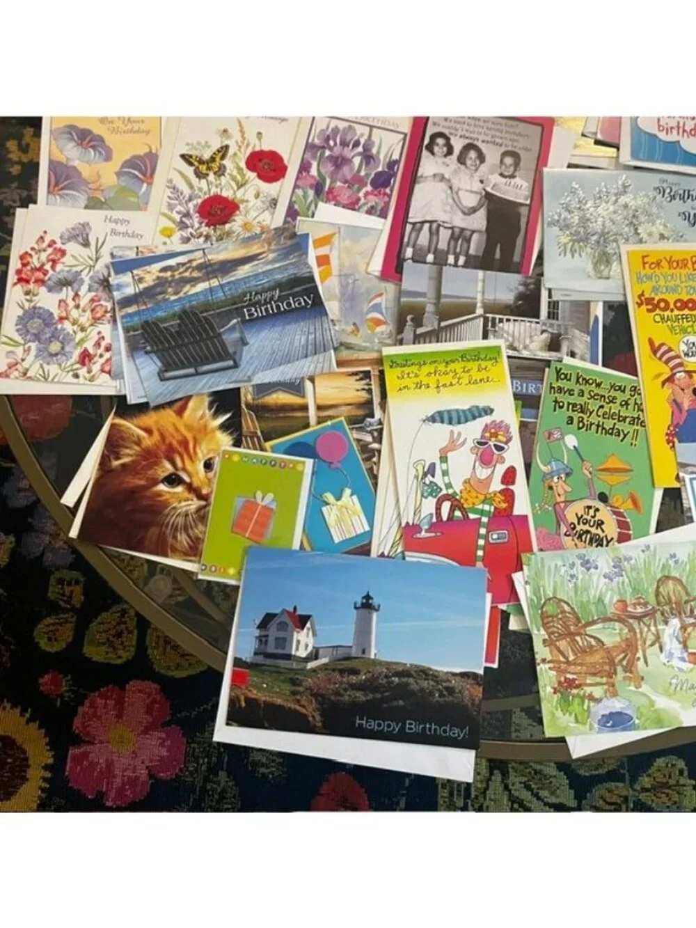 Large Lot of Assorted Birthday Cards